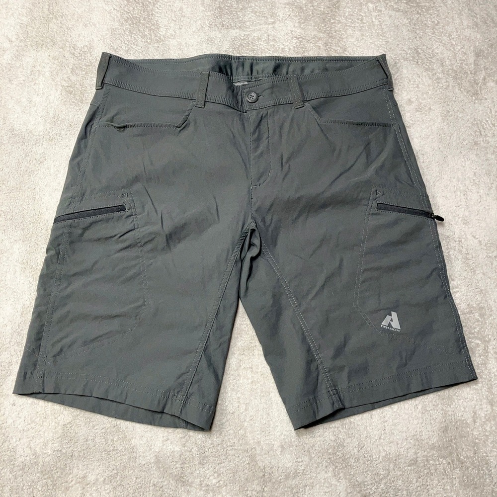 Eddie Bauer First Ascent Guide Pro Shorts 11" Gray Hiking Outdoor Mens 38